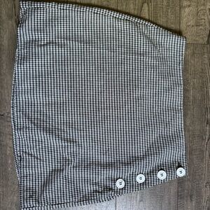 Urban Outfitters Black and White Gingham Mini Skirt